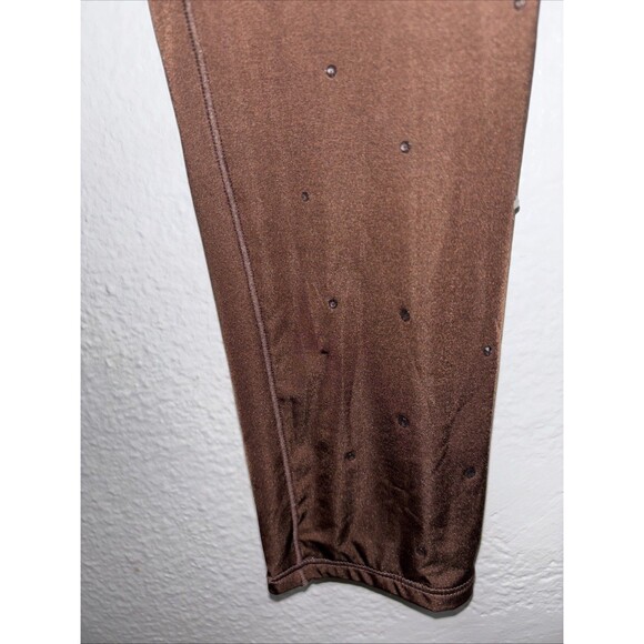 Skims x Swarovski Jelly Sheer Crystal High Waisted Leggings Cocoa M NEW Stretch - Picture 4 of 9